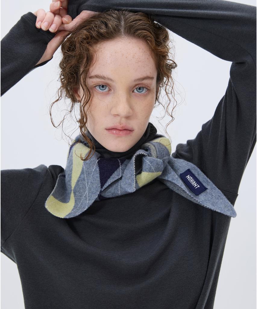 NOHANT Soft Turtleneck T-Shirt Charcoal