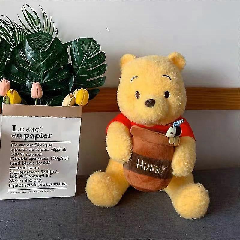 Miś Puchatek Kubuś Trzymający Słoik z Miodem Pluszowe Zabawki Kawaii Pluszowe Lalki Kubuś Puchatek Prezenty Dla Dzieci Dzieci