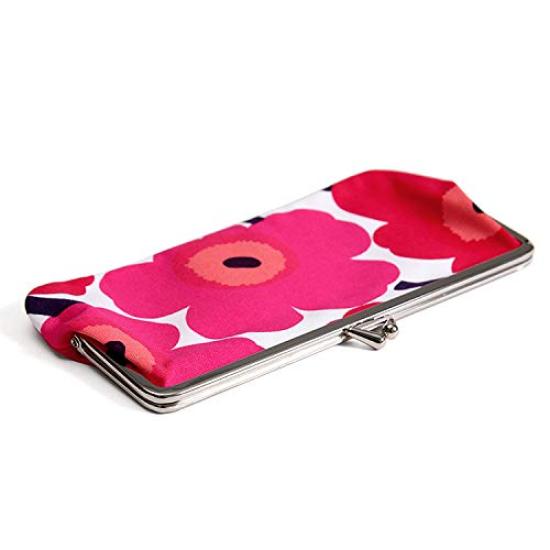 Marimekko Cosmetic Pouch Mini Unikko Silmarashikukkaro Pouch MINI UNIKKO Coin Case Red Scandinavian Multipurpose Pouch [Marimekko] White/Red