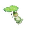Charm Frogs Umbrella Statue Resin Artwork Model Figurie For Pond Terraces Balcony Aquariums Landscape Decoration