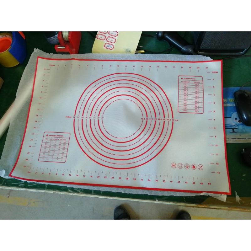 Silicone Baking Mat With Scale Rolling Dough Pad Kneading Dough Mat Non Stick Pastry Oven Liner
