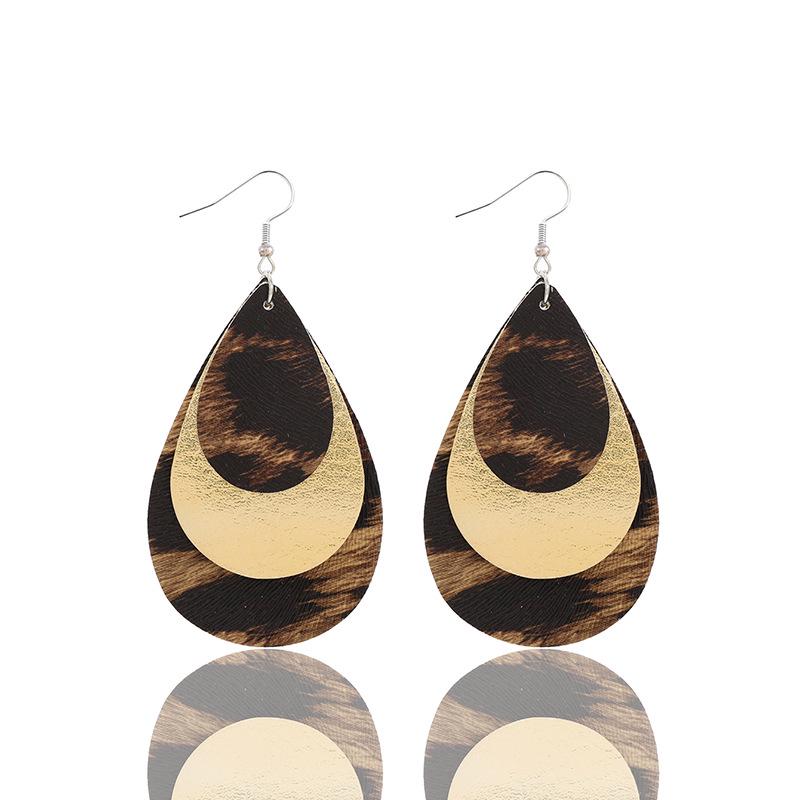 Stylish PU Leather Earrings: Creative Designs & Shapes