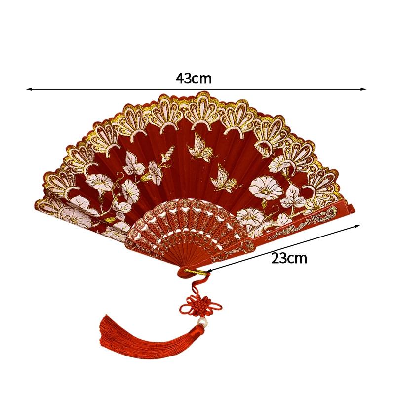 Folding Hand Fans Painting Drawing Decorative Fans Photo Props Hand Fans for Women Dance Fan Wedding Party Home Decor
