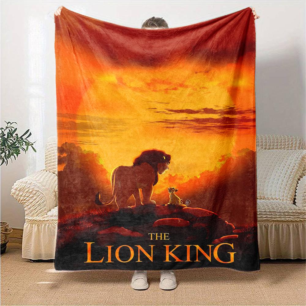 1pc lion king Blanket Lightweight Flannel Throw for Sofa Bed Travel Camping Livingroom Office Couch Chair 1107KK
