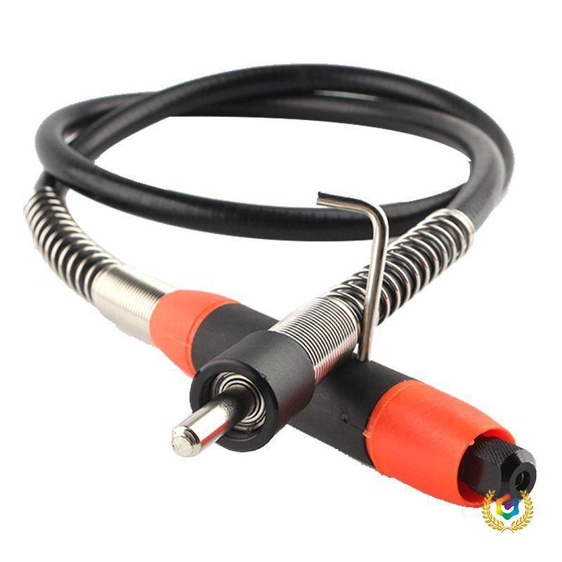 Electric Grinder with Flexible Shaft, Universal Chuck, and Metal Handle - Stainless Steel Electric Drill & Engraving Pen Spindle Tool.