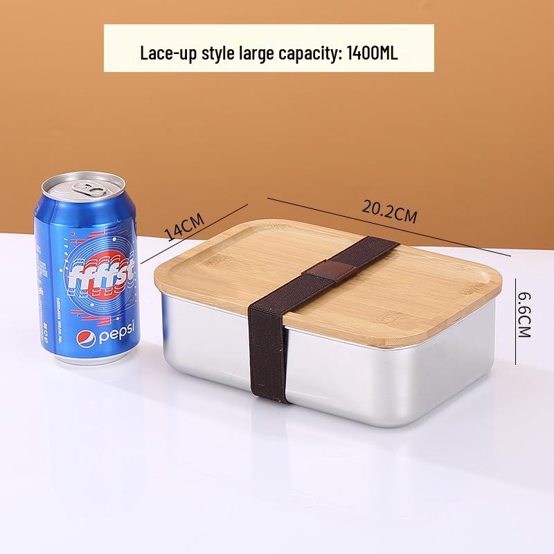 304 Stainless Steel Bento Lunch Box for Adults, Students, and Office Workers with Lid
