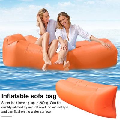 Aufblasbares Sofa Leicht Tragbar Wasserdicht Luftliege Stuhl Hält Bis zu 200 kg Leicht Aufzublasen Doppelte Luftkammern