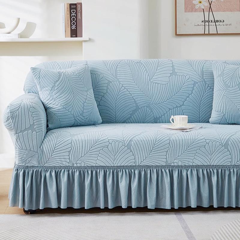 Popular Jacquard Skirt Edge Sofa Cover All-Inclusive Universal Set Four-Season Universal Sofa Towel Cover Sofa Cover