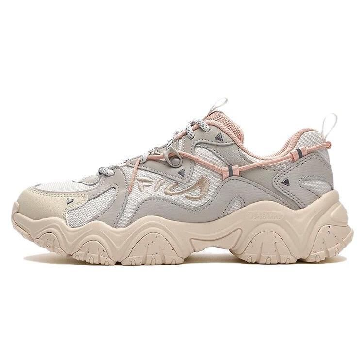 FILA Disruptor Low Sneakers  Silver Pink  Women s F12W342107FPA 36.5