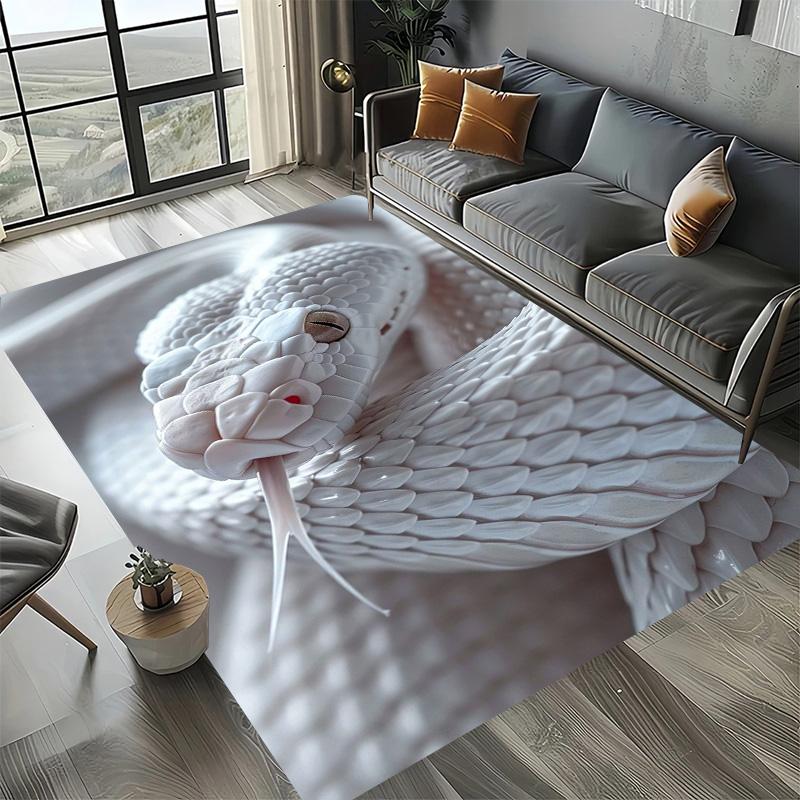 Living Room Sofa Kitchen Entrance Doormat Large Area Rugs 3D Printing Animal Snake Pattern Carpet Non Slip Balcony Floor Mat