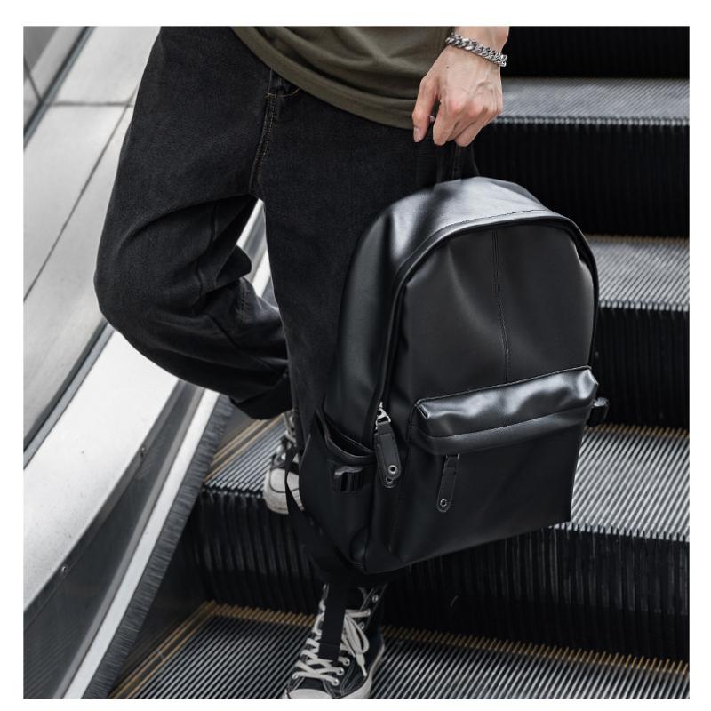 Men Leather Laptop Backpack Travel Backpack High Quality Fashion Knapsack Bags for Male 20-35L