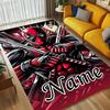 Personalized Name Deadpool Armor Living Room Non-Slip Area Rug Soft Carpet for Bedroom Kids Playroom Sofa Office Home Decor Doormat