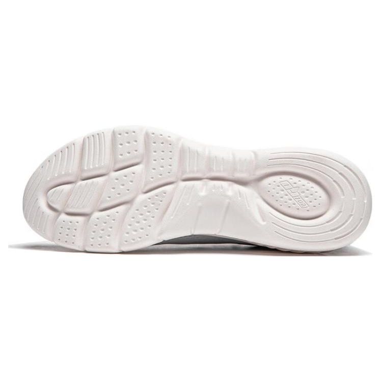 Li Ning Easy Flex V2 Soft Rebound Shock Absorption Durable Breathable Low Top Running Shoes Men sneaker Gray White ARSU005-1