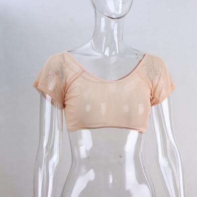 Onderarm Zweetkussen Vest Absorberend Deodorant Pad Dames T-Shirt Vorm Zweetkussentjes Herbruikbaar Wasbaar Transparant gaas Ultradun
