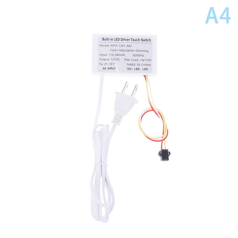 1Pc Eu Us Plug Touch Switch 12V 1A Bathroom Mirror Switch Touch Sensor For Led Light Mirror Headlight Capacitance Sensor Module