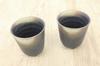 Castle Enterprise Mino Ware Japanese Cafe Series Manyo Teacups, Iga Bizen Style, Set of 10