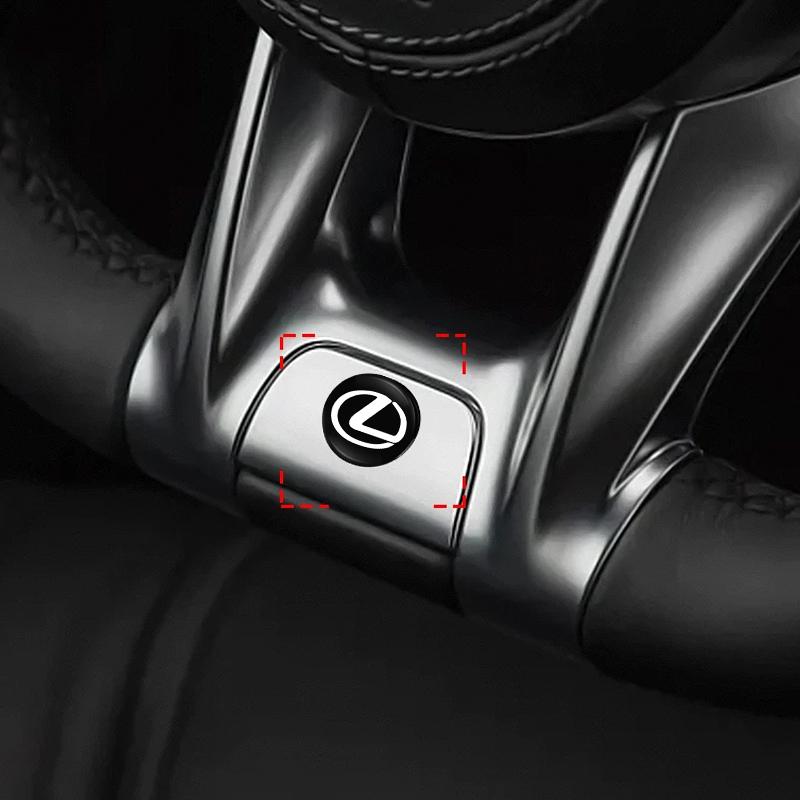 MMLU4 14/16mm Car Key Stickers Aluminum Decorative Paster For Lexus RX330 IS250 Ct200h ES300h GX Auto Interior Accessories keychain