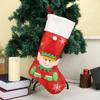Christmas decorations, printed cartoon Santa snowman gift bag Christmas stockings, Nordic decorations