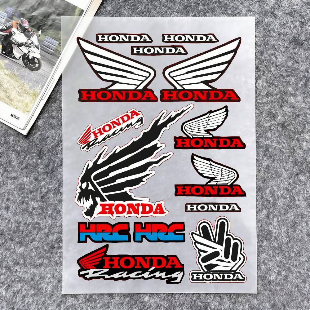 For Honda Reflective Motorcycle Stickers, 3M Safety Warning At Night In The Dark Scooter Helmets BO8