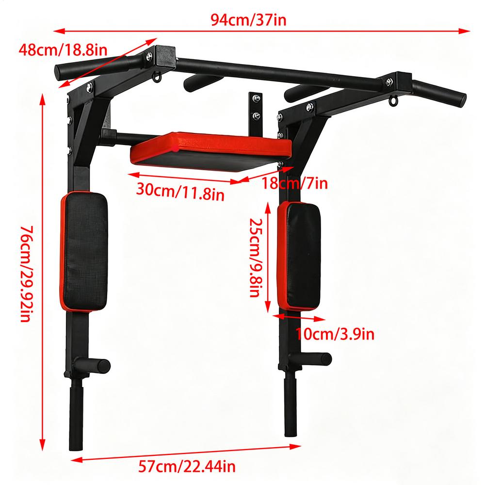 Wall-Mounted Pull-up Bar Fitness Horizontal Bar
