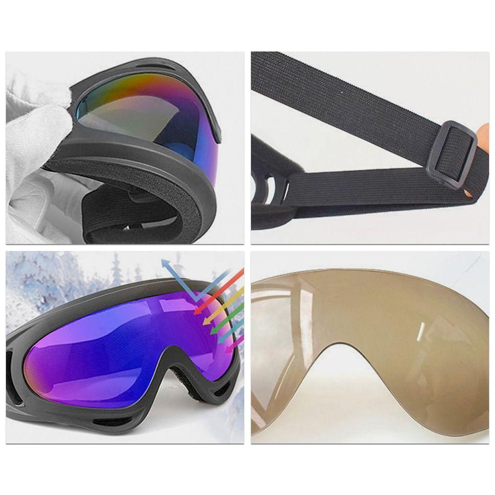 Winter Skiing Glasses Goggles Windproof Eyewear Glasses Ski Goggles Dustproof Moto Cycling Lens Frame Glasses Sunglasse