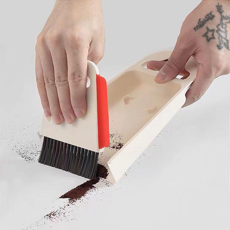 Compact Desktop Cleaning Set: Mini Broom and Dustpan