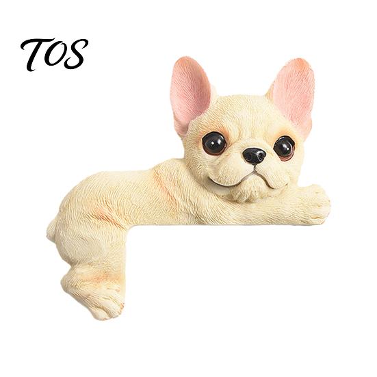 Decorazione Interruttore Luce Creativa 3D Bulldog Francese Copertura in Resina, Cane Cartone Animato Carino Copertura Decorativa per Presa a Muro Senza Piastra a Fori, Animale Autoadesivo