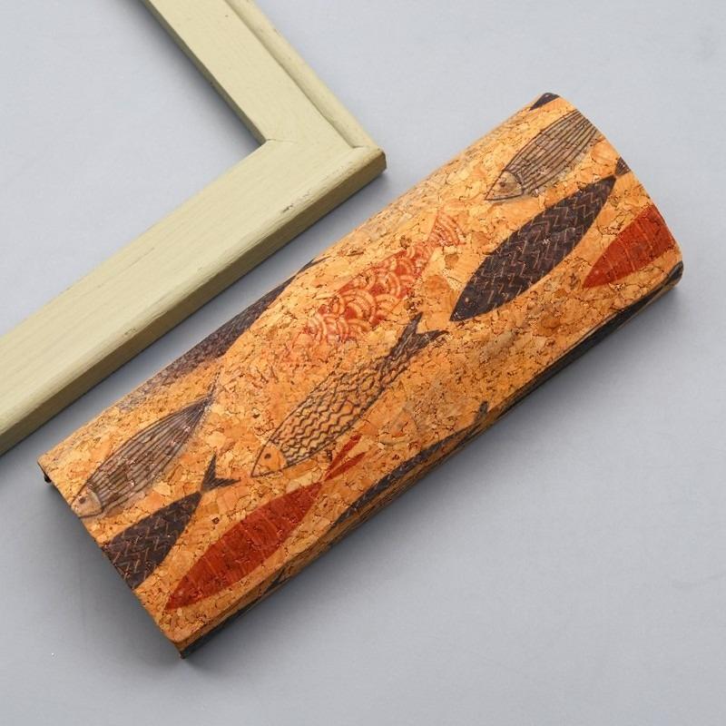 

Японский стиль Устойчивый к давлению Антикварная пробковая фреска Ретро Футляр для очков Портативный Магнитный для хранения Миопии Солнцезащитный бокс для Унисекс