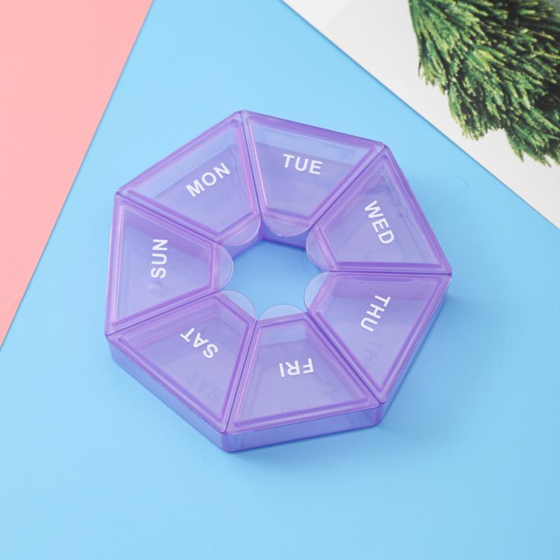 7-Day Mini Pill Organizer: Transparent, Portable, Dustproof Medicine Box