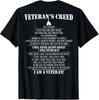 Veteran's Creed I'm a Veteran T-Shirt (on Back) Unisex T-Shirt