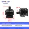 1/4 Camera Hot Shoe Mount with 3/8 Cold Shoe Adapter, 5/8 Adapter Base & Tripod Head Extension Screw for Flash Stand Base