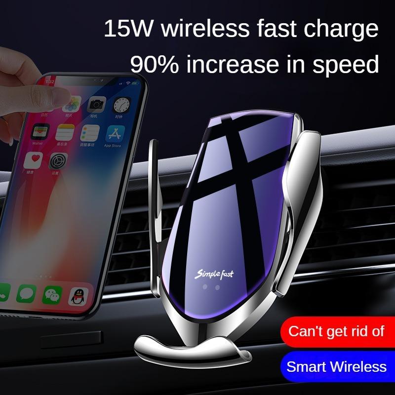 15W Auto Kabelloses Ladegerät Magnetische Automatische Autohalterung Handyhalter Für iPhone Xiaomi Samsung Infrarot Induktion Schnellladung