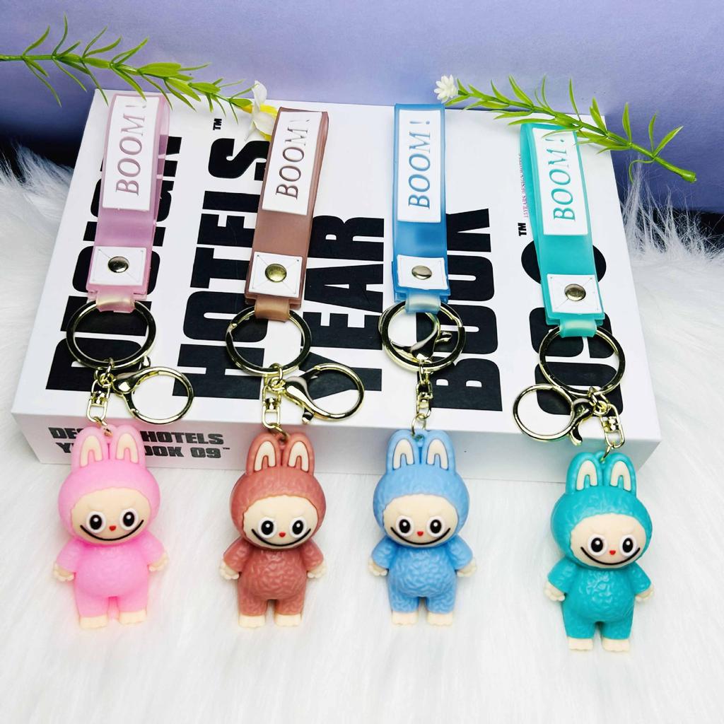 1PC Sheep Keychain Pendant Couple Car Bag Key Ring Pendant