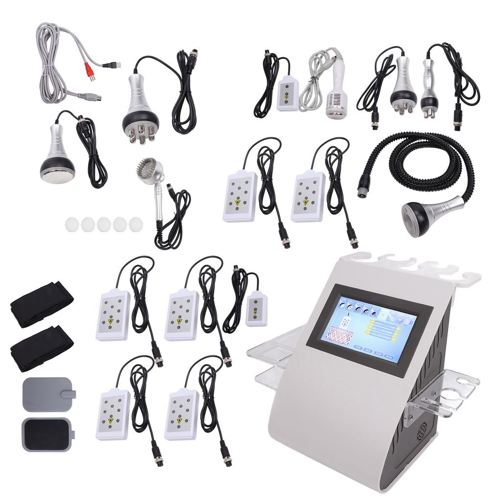 Multifunktionale 40K Fettverbrennungsmaschine Hautstraffung 9 in 1 RF Schönheitsmassagegerät 110‑240VEU