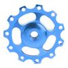 Mountain Bike Guide Wheel Durable Lightweight Bearing Anode Sturdy Aluminium Alloy 11 Tooth Rear Derailleur PulleyBlue
