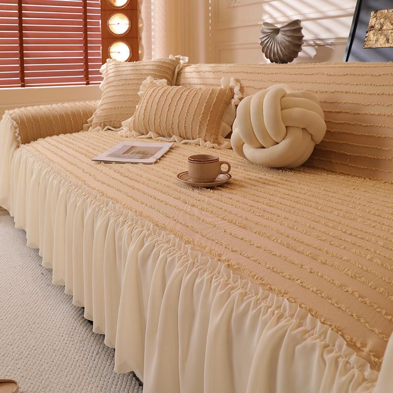 Französische Creme Wind Sofa Handtuch Vier Jahreszeiten Universal Sofaüberwurf Neu All-Inclusive Universal Sofadecke