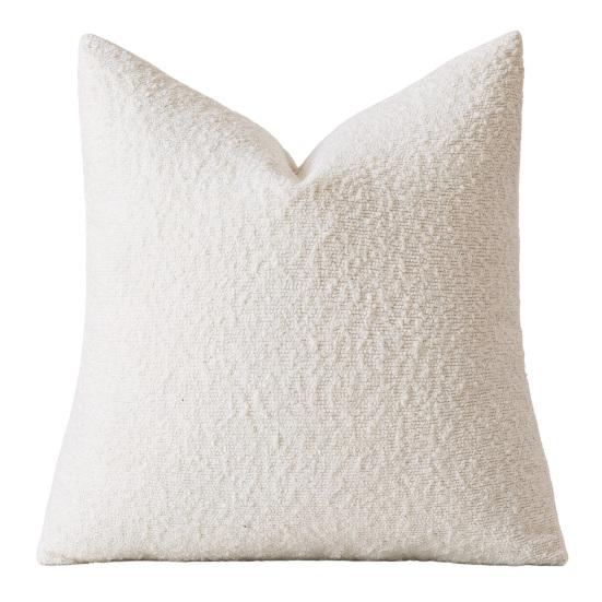 Textured Cushion Cover Boucle Cover, Cozy Throw Pillow Case, Decorative Solid Color for Sofa Couch Living Room Bedroom, 18 x Inch Cases