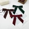 12pcs Christmas Velvet Bows for Crafts Xmas Twist Tie Bows Ribbon Bowknot Christmas DIY Craft Sewing Scrapbooking Gift Wrapping