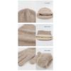 Winter Warm Woolen Hat Scarf Gloves Three-Piece