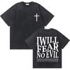 T-shirt Grafiche Vintage Lavate Cristiane Gesù Buona Novella Dio Ti Ama Versetto Biblico Unisex Moda Donna Casual T-shirt Oversize