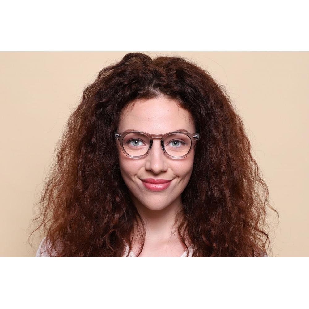 Full Rim Square Transparent Grey Smartbuy Collection Hurst 3505 C5 Fashion Unisex Eyeglasses