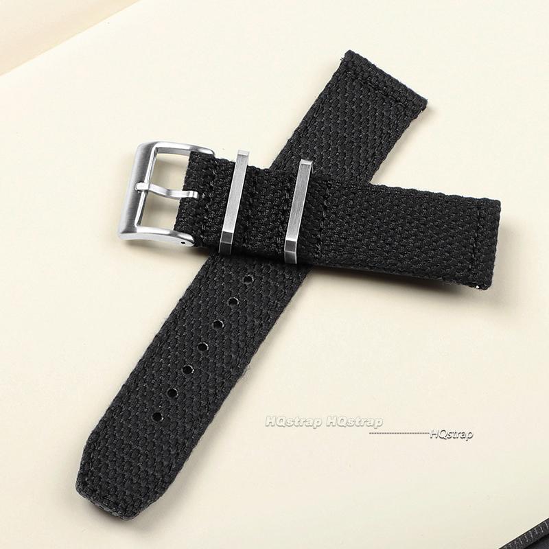 20mm 22mm Baumwoll-Nylon-Uhrenarmband für Casio Herren Militär-Sportband Gewebtes Canvas-Gewebeband für Seiko Schnellverschluss-Armband