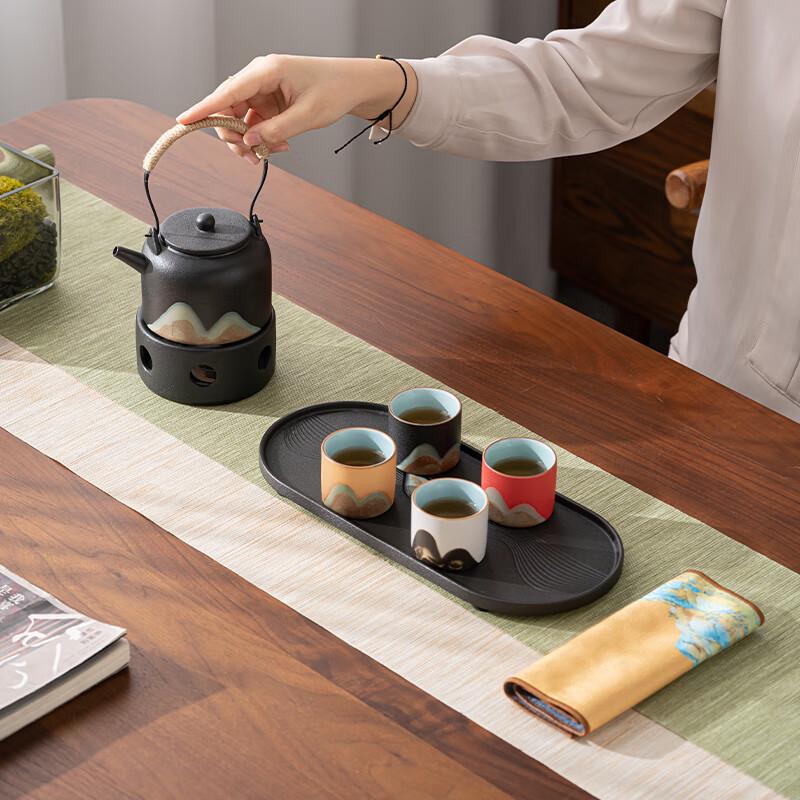 Qianli Jiangshan Hand-painted Ceramic Tea Set