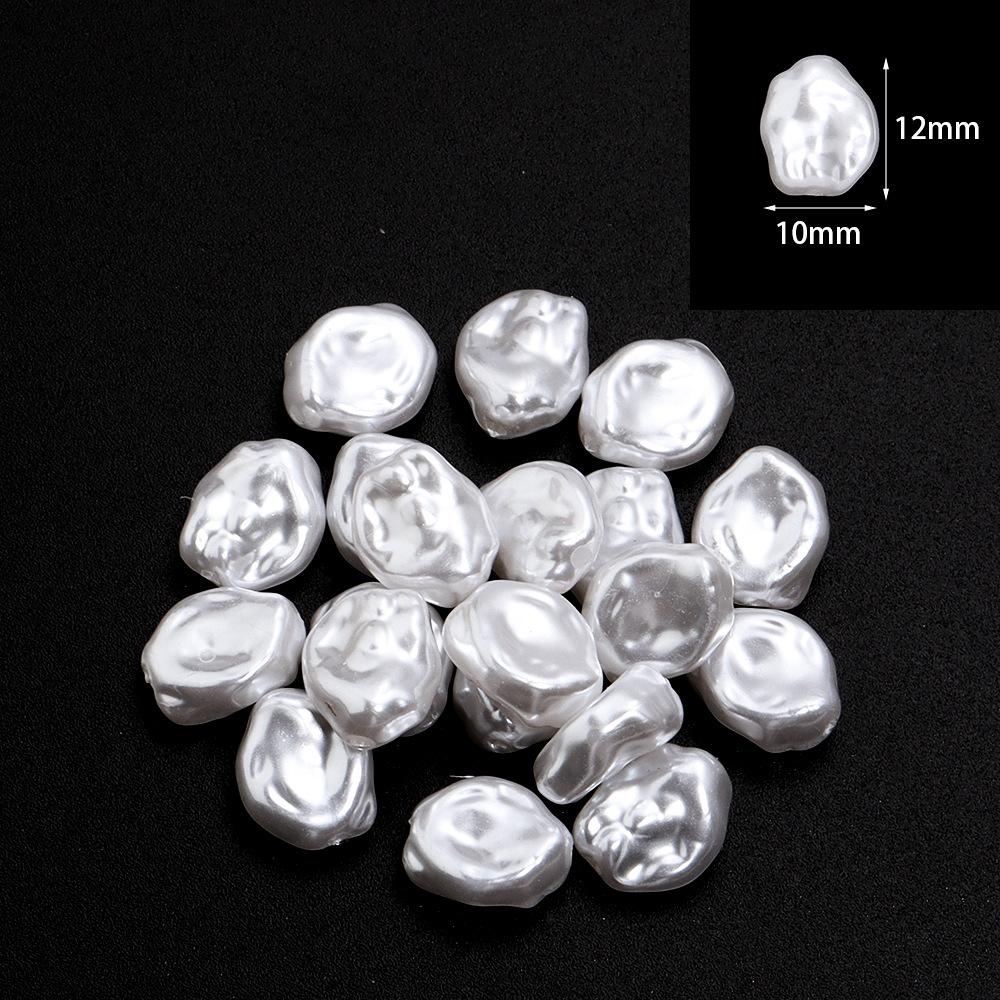 

АБС Неправильный треугольник Белые бусины из искусственного жемчуга - Полуфабрикат, Прямое отверстие, Рассыпные бусины See Details for Specific Size