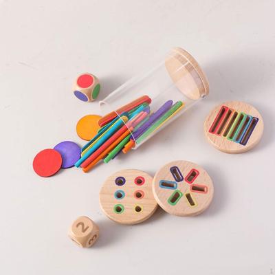 Shape Color Sorting Toys Sorter Wooden Recognition Fine Motor Skills Early Educational