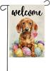Easter Garden Ag, Welcome Garden Ag, Easter Dachshund Garden Ag, 12x18 XXQ