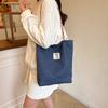 Denim bag women's 2025 new popular casual versatile shoulder bag large-capacity class tote bag
