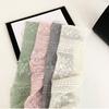 Sweet Ribbon Embroidery Lace Scarf Thin Printed Long Scarves Neckerchief Multifunction Flower Scarf Beach
