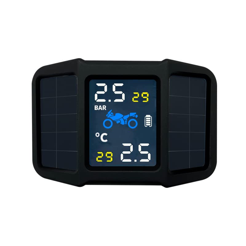 

OBEST Motorcycle Tire Pressure Monitor, TPMS, with 2 External Sensors, Real-Time Monitoring, Waterproof