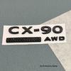 Gloss Black Trunk Badges for Overseas Mazda CX-60 CX-90 SKYACTIVG AWD